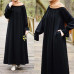 Dubai Kaftan Muslim Women Abaya Long Sleeve Maxi Dress Islamic Gown Arabic Robe