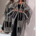Women's 2023 Pretty Diamante 2 Pcs Long Evening Dress Prom + Kimono Cardigan 276
