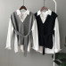 2023 new Tank Top Women's Autumn/Winter V-Neck Knitted Tank Top Sleeveless